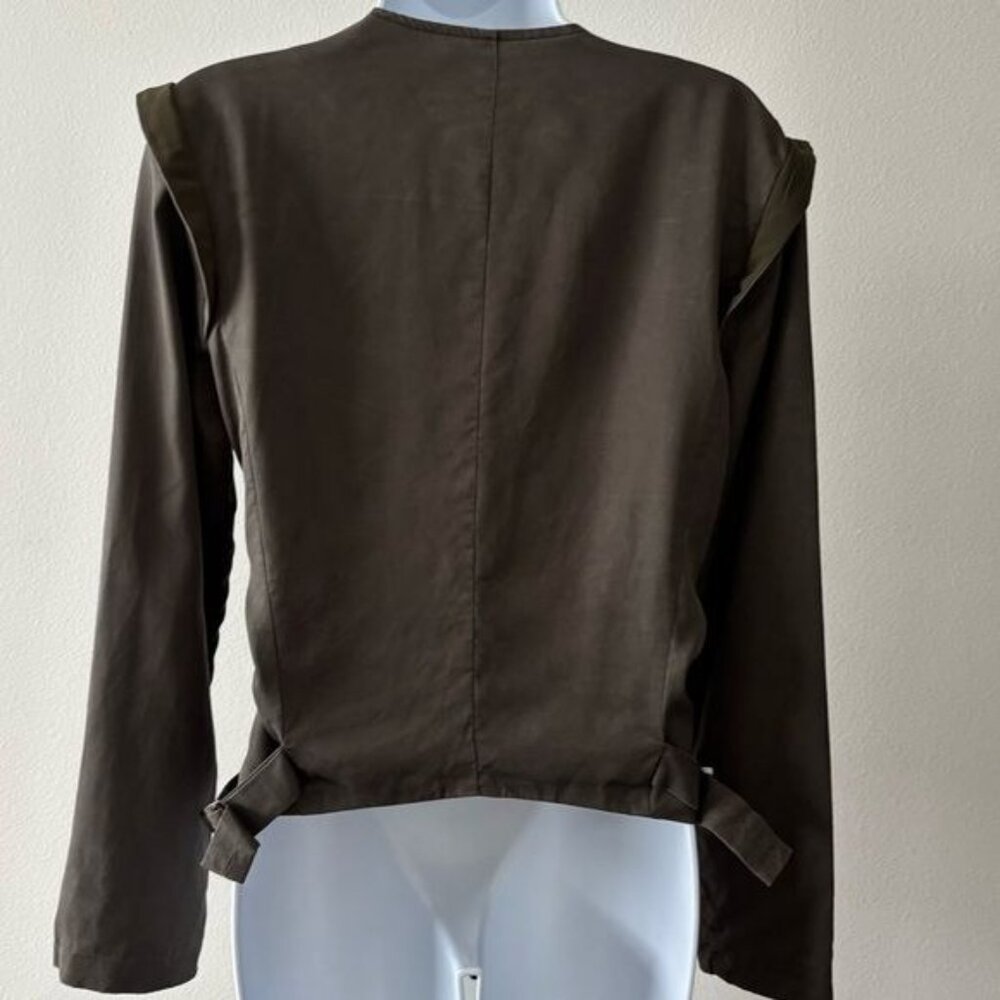 ASTR Jacket Size Small Moto Olive Green Rebellious Grunge Cyber Punk Streetwear - Picture 2 of 12